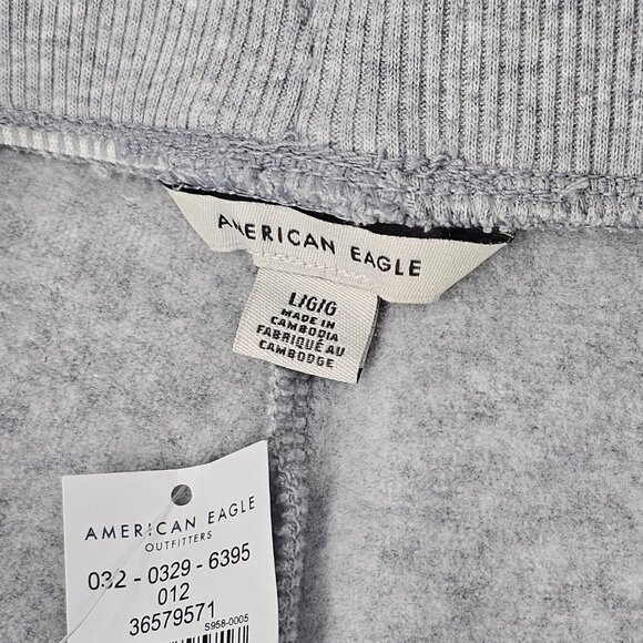 American Eagle Men's Grey 2 Pocket Jogger Style Sweat Pants Size L NWT - Picture 7 of 13